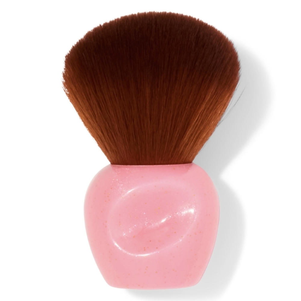 3/$12 Sweet & Shimmer Kabuki Face Makeup Brush in Pink Buff Blend Set